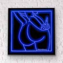 Load image into Gallery viewer, OSSEUSE ROUGE - ROYAL BLUE - CANVAS PRINT