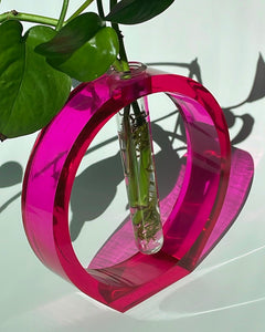 Circular Fuchsia Jelly Vase