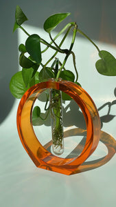 Circular Orange Jelly Vase