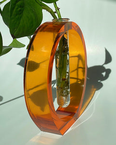 Circular Orange Jelly Vase