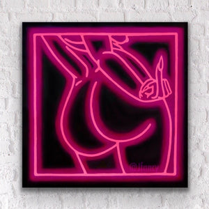 OSSEUSE ROUGE - PINK - CANVAS PRINT