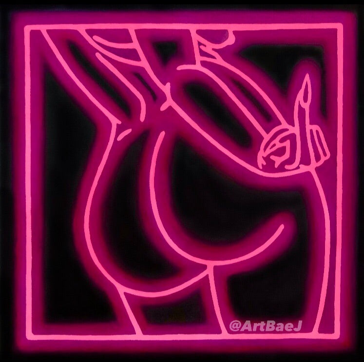 OSSEUSE ROUGE - PINK - CANVAS PRINT